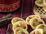Mini quiches parmesan/tomates confites et olives