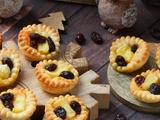 Mini tartelettes miel/brie et cranberries