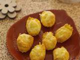 Minis madeleines munster et cumin