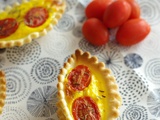 Minis quiches au skyr/jambon cru/mozarella/tomates cerises