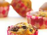 Muffins au citron et aux fruits rouges {Octobre rose}