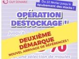 Opéaration déstockage 2eme démarque