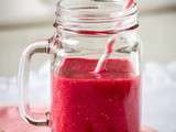 Smoothie aux framboises et