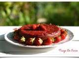 Fondant aux fraises et amandes