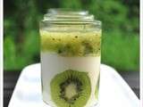 Mousse de kiwis et chocolat blanc