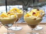 Mousse de mangue sur miettes d’épices