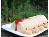 Semifreddo aux amaretti et son coulis de pêches