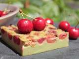 Clafoutis cerises pistache