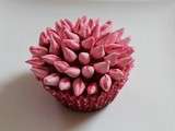 Cupcakes dahlia a la fraise tagada