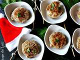 Bouchées apéritives de Boudin Blanc panées aux Noisettes