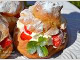 Choux Chantilly Vanillée et Fraises