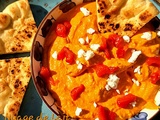 Ktipiti, Htipiti ou Tirokafteri (Dip de Poivrons Rouges grillés à la Feta) Recette Grecque
