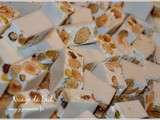 Nougat Blanc aux fruits secs comme à Montélimar