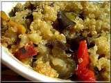 Ratatouille en Crumble de Quinoa au Parmesan