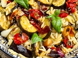 Salade de pâtes  Orzo  aux légumes d'été