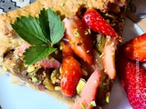 Tarte Rustique Rhubarbe et Fraises de Laurent Mariotte