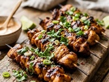 Brochettes de poulet marinées au chipotle irrésistibles : Le secret d’une viande ultra-tendre