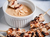 Brochettes de poulet sauce satay