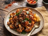 Chou fleur rôti au paprika et sésame noir