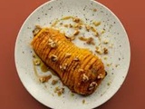 Courge butternut rôtie façon hasselback