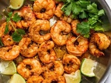 Gambas au piment et citron vert
