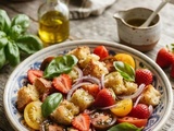 Salade panzanella aux fraises: La recette irresistible à faire absolument