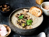 Soupe de lentilles et champignons