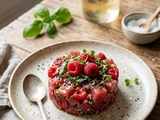 Tartare de thon & framboises : Une recette incroyable et raffinée