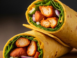 Wraps au poulet et épices tandoori