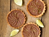 Tarte ganache chocolat citron vert