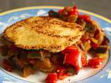 « Burger » de semoule à la ratatouille / Couscous « burger » with ratatouille