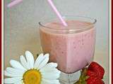 Délicieux smoothie fraise banane