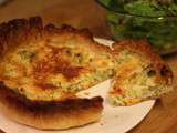 Quiche aux légumes verts et gruyère