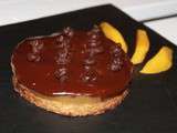 Tartelette crousti-fondante mangue-chocolat