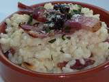 Risotto pancetta, parmesan et tomates confites