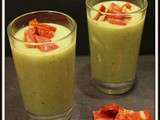 Velouté de courgette au chorizo