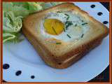 Croque saumon oeuf