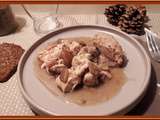 Emincé de Poulet, Châtaignes et Champignons