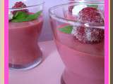 Mousse de framboises allégée