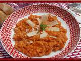 Risotto à la tomate et poulet