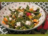 Salade de Haricots verts et Poivrons marinés