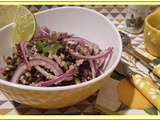 Salade de Lentilles et Courgettes au Citron vert