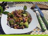 Salade de pois chiches et avocats