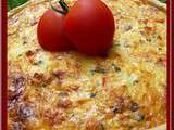 Tarte courgettes, bacon et tomates