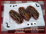 Terrine de jambon de Bayonne et lentilles