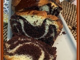 Cake marbré au chocolat et amande