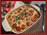 Clafoutis de tomates cerises