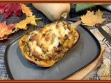 Courge butternut farcie au boeuf et poireaux