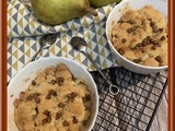 Crumble aux poires et beurre de cacahuètes