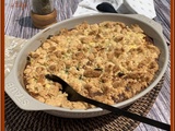 Crumble de cabillaud et courgettes